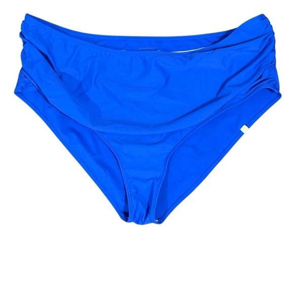 Summersalt The Ruched Sidestroke Bikini Set Top High Rise Bottom Blue Size 20/22 - Picture 4 of 8